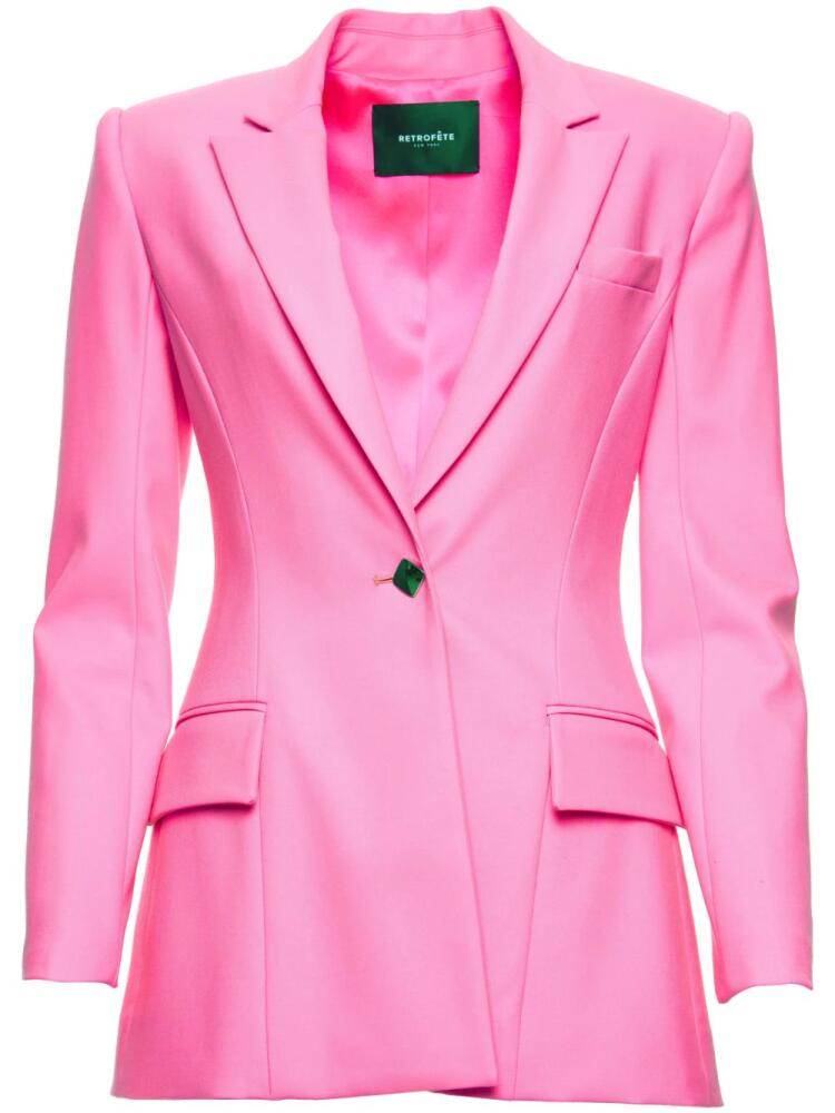 Retrofete Kristen single-breasted blazer - Pink Cover