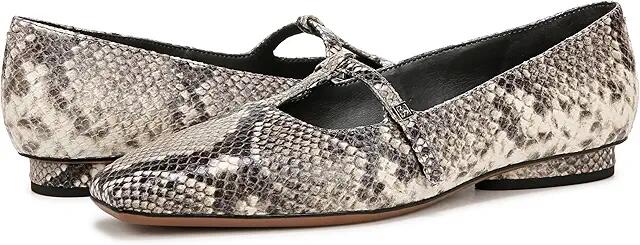 Franco Sarto Carmela Mary Janes (Grey Snake Print Leather) Women's Shoes Cover