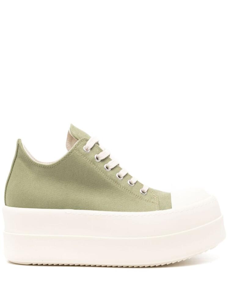 Rick Owens DRKSHDW double bumper low-top sneakers - Green Cover