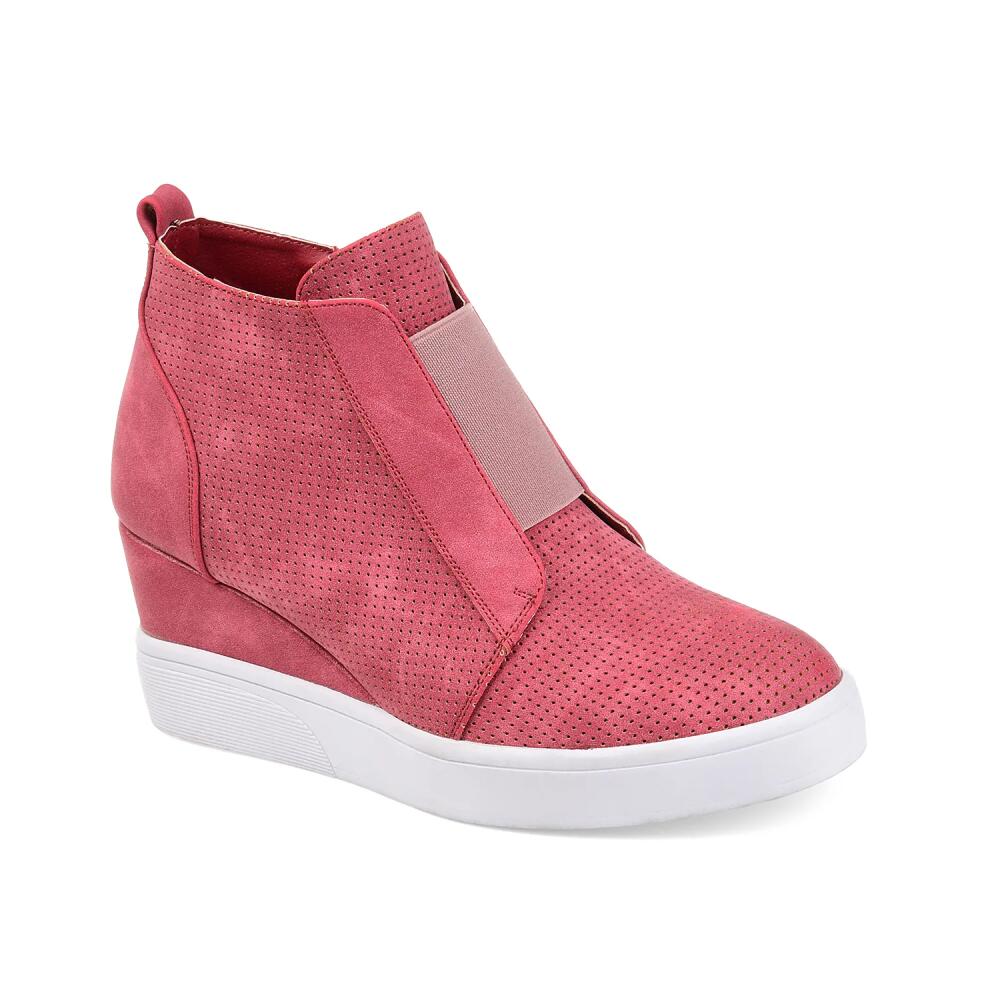 Journee Collection Wide Width Clara Wedge Sneaker | Women's | Pink Cover