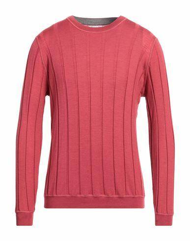 Brunello Cucinelli Man T-shirt Red Virgin Wool, Cashmere Cover