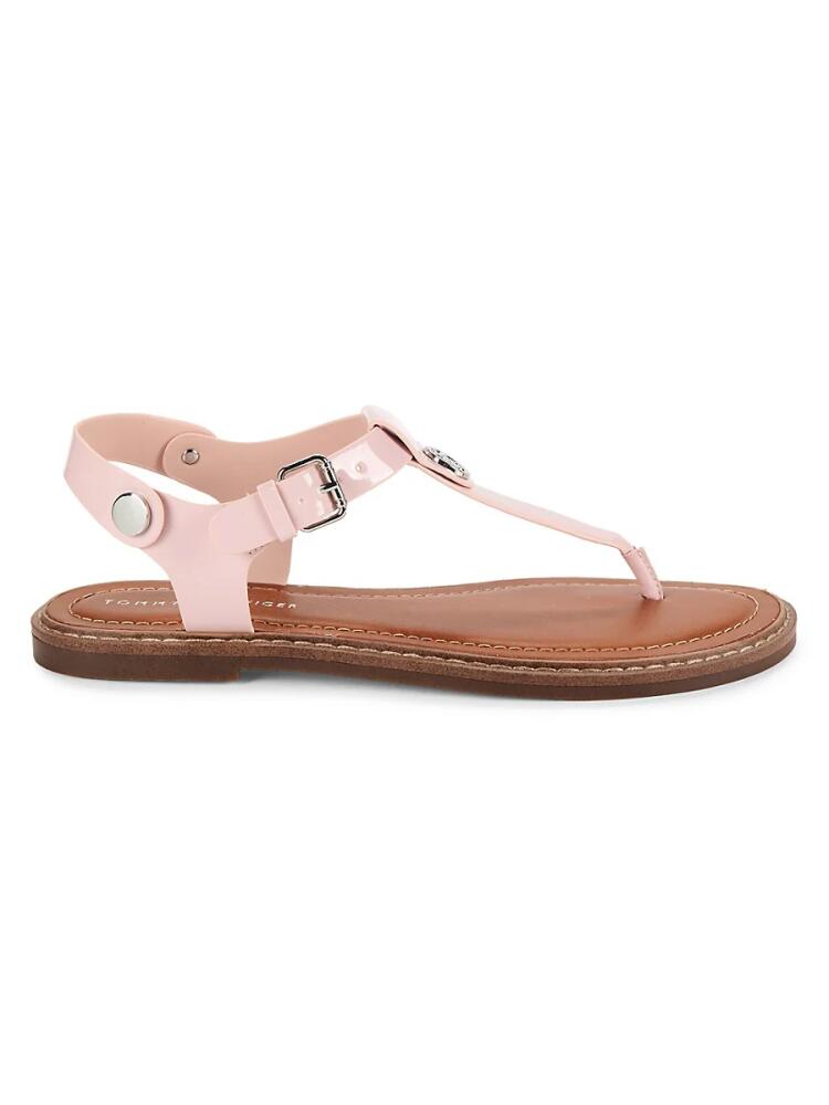 Tommy Hilfiger Women's Bennia Metallic Thong Sandals - Light Pink Cover