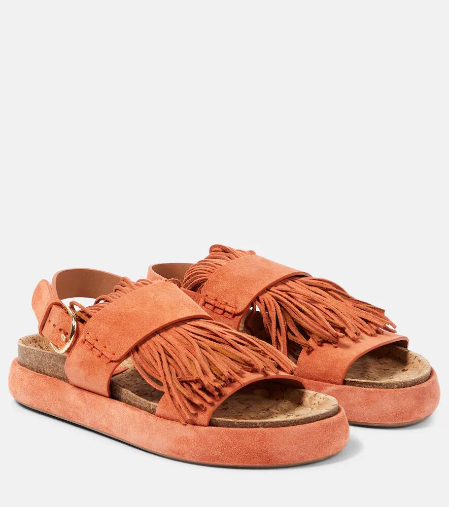 Ulla Johnson Alba fringed suede sandals Cover