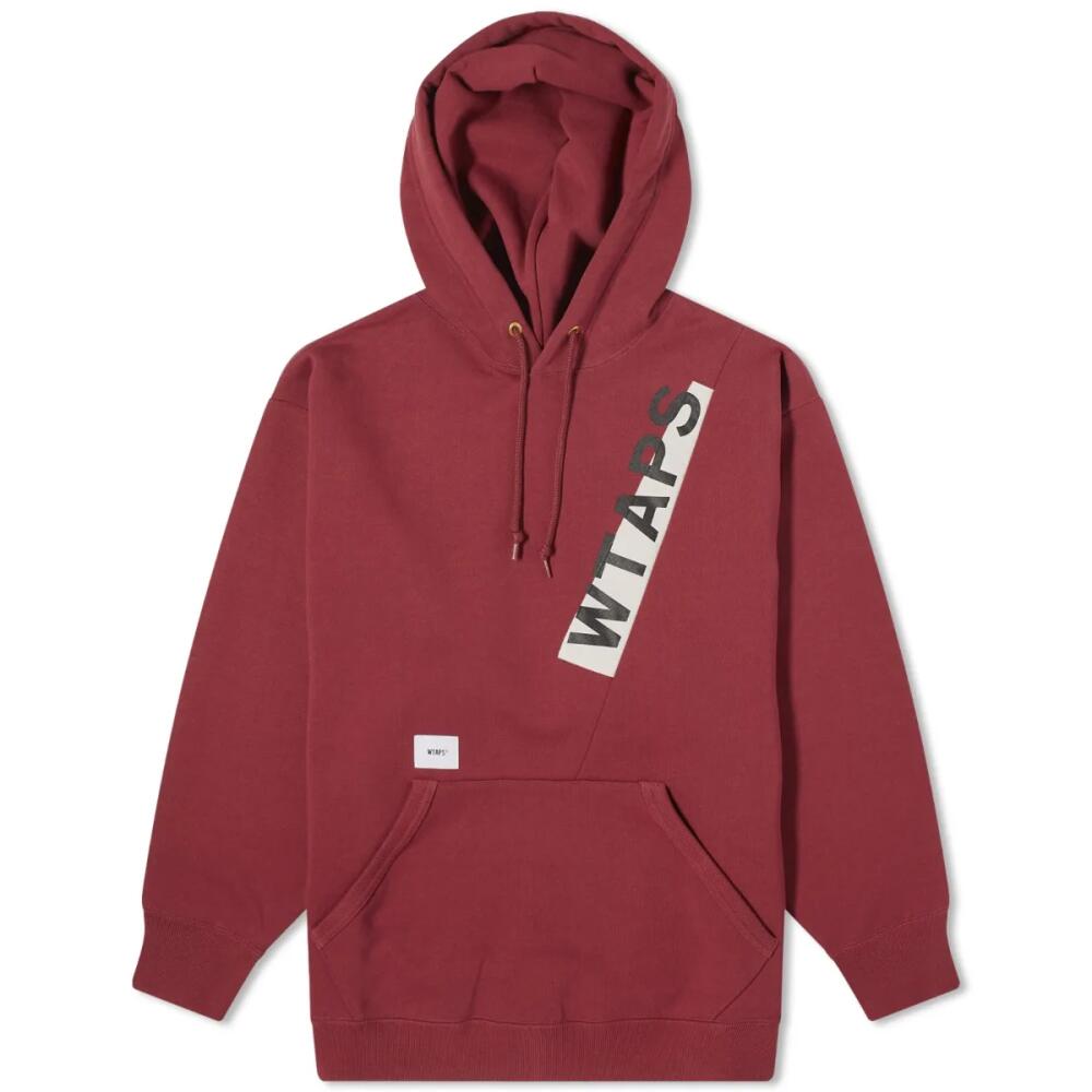 WTAPS Men's 30 Printed Pullover Hoodie in Burgundy Cover