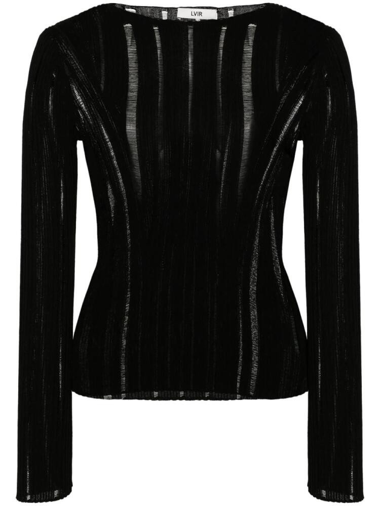 LVIR Destroyed ribbed blouse - Black Cover