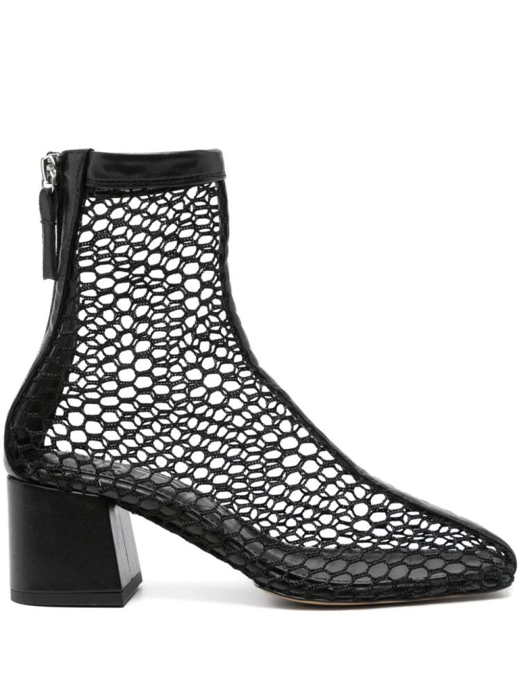 Souliers Martinez Firme 65mm mesh ankle boots - Black Cover