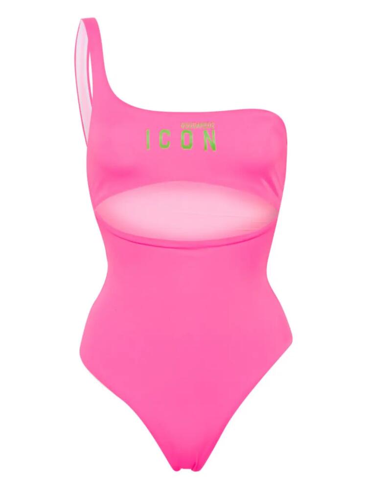 DSQUARED2 Be Icon cut-out swimsuit - Pink Cover