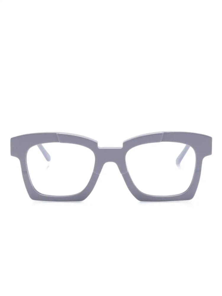 Kuboraum K5 square-frame glasses - Purple Cover