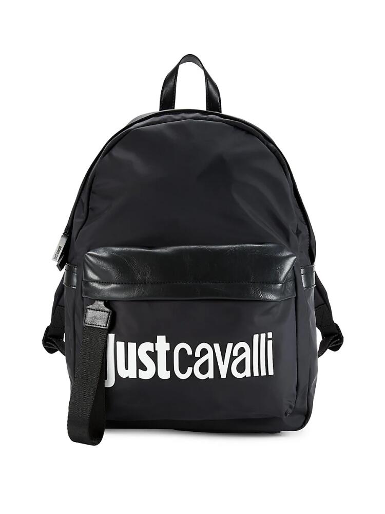 Just Cavalli Men's Logo Backpack - Black Cover