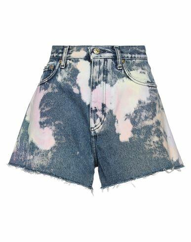 Roberto Cavalli Woman Denim shorts Blue Cotton Cover