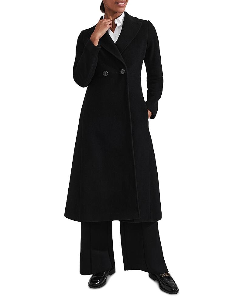 Hobbs London Blair Notch Collar Long Coat Cover