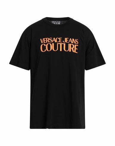 Versace Jeans Couture Man T-shirt Black Cotton Cover