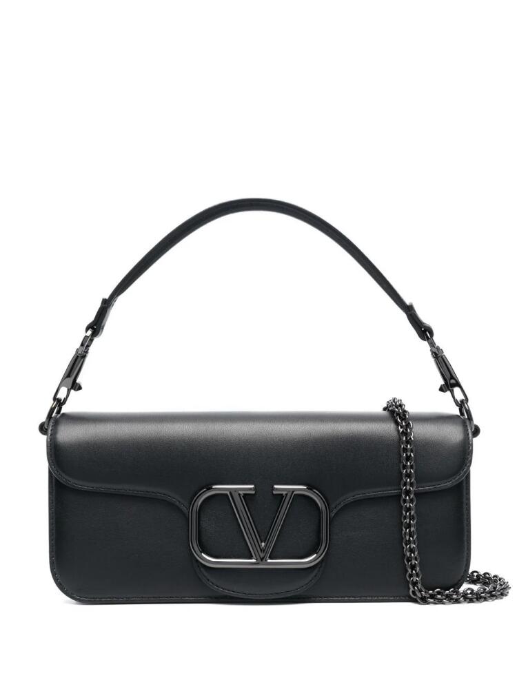 Valentino Garavani VLogo leather shoulder bag - Black Cover