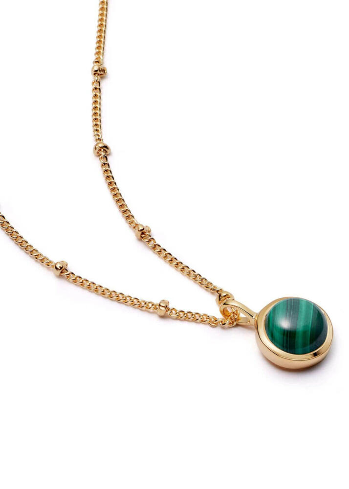 Daisy London Healing Stone 18kt Gold-plated Necklace - Green Cover