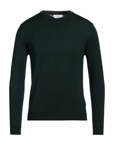 Bellwood Man Sweater Dark green Merino Wool Cover