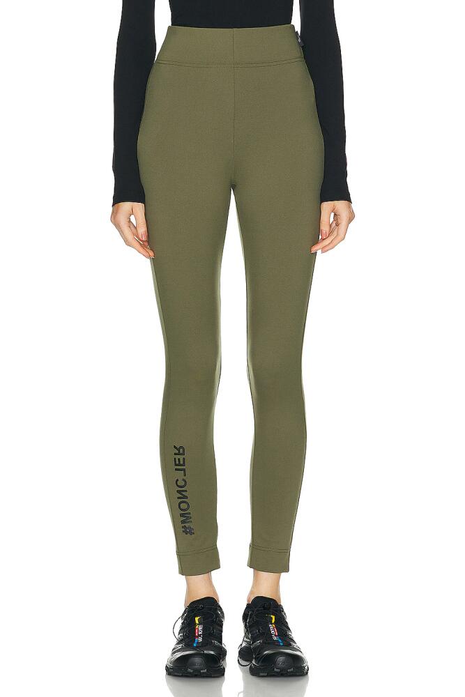 Moncler Grenoble Leggings in Army Cover