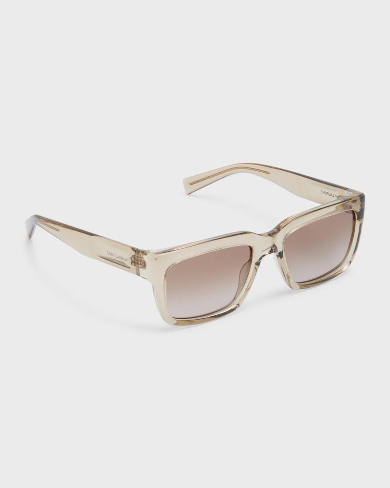 Saint Laurent Gradient Plastic Rectangle Sunglasses Cover