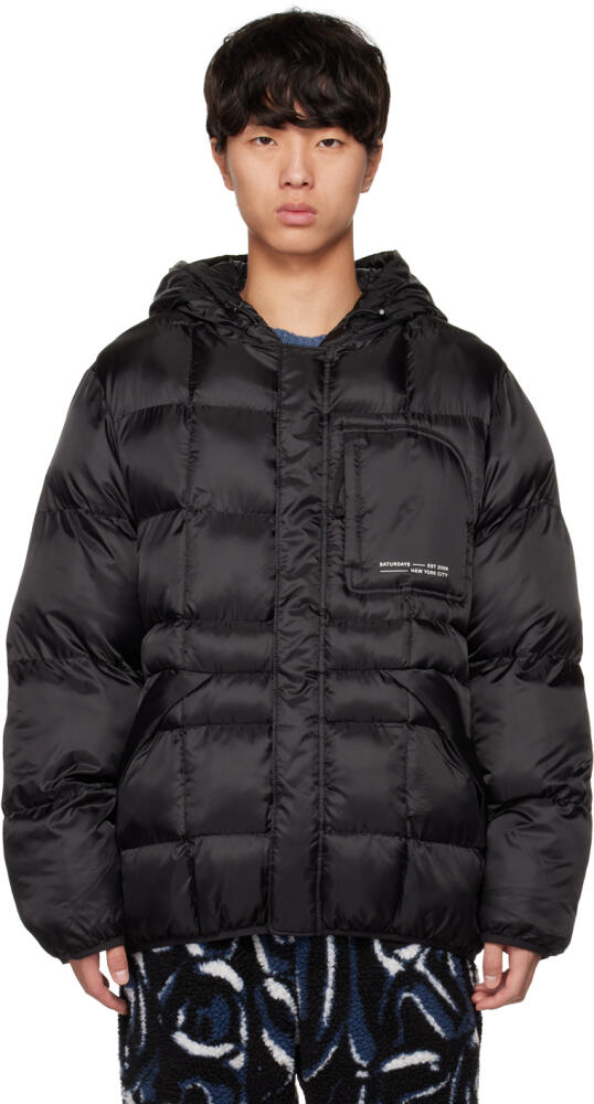 Saturdays NYC Black Momo Puffer Jacket Cover