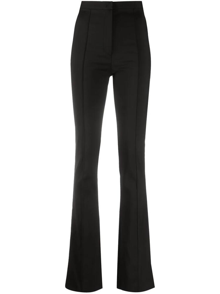 Patrizia Pepe high-waisted flared leg trousers - Black Cover