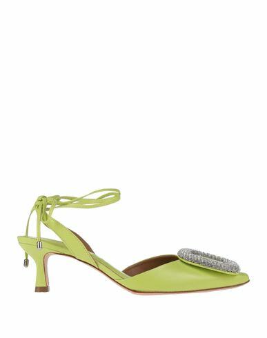 Vicenza) Woman Pumps Acid green Soft Leather Cover