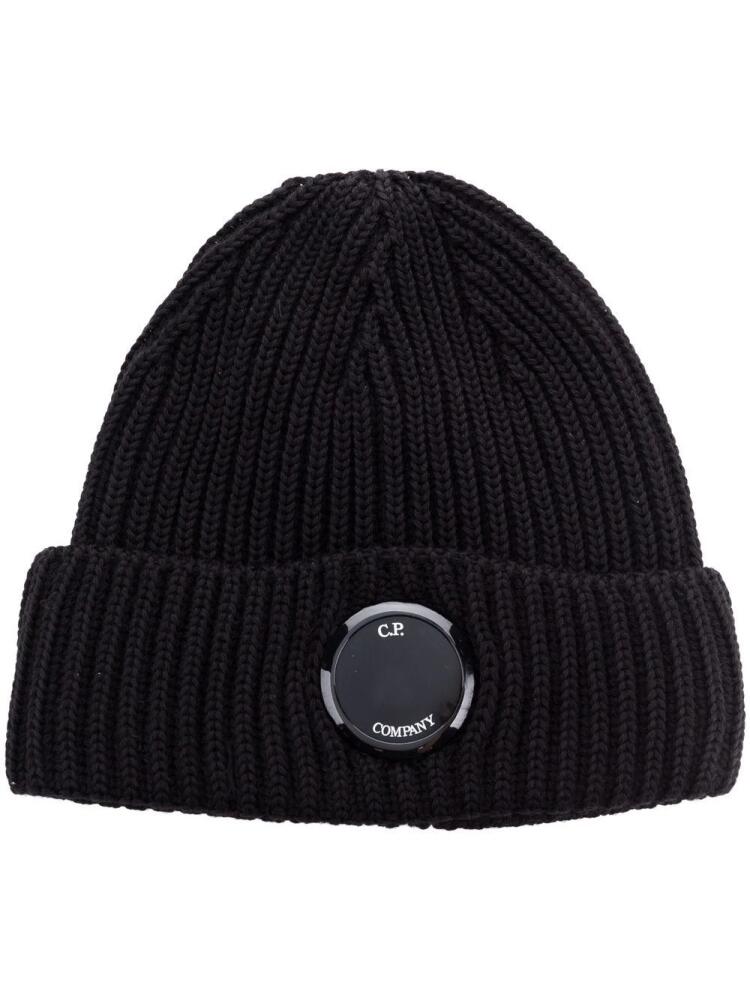 C.P. Company Lens detail beanie - Black Cover