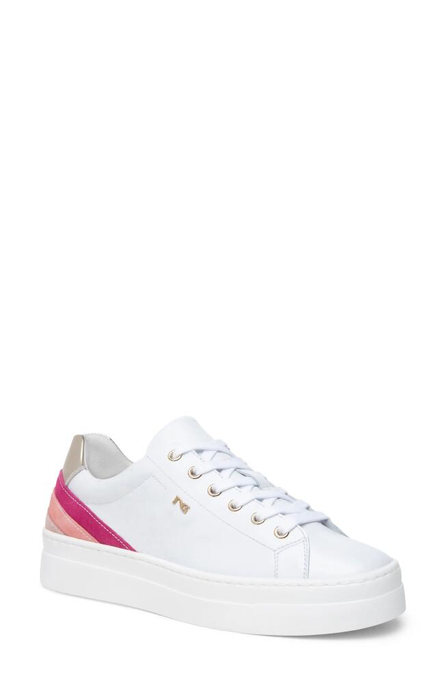 NeroGiardini Retro Stripe Sneaker in White Cover