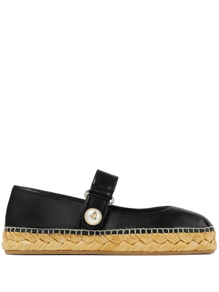 Jimmy Choo Fayence leather espadrilles - Black Cover