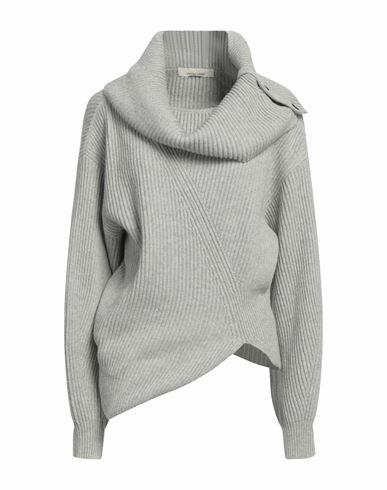 Liviana Conti Woman Turtleneck Light grey Cashmere, Polyamide Cover