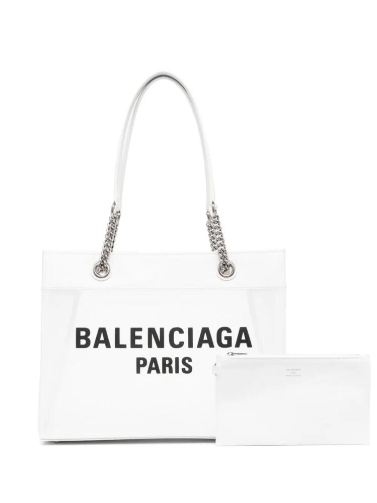 Balenciaga medium Duty Free tote bag - White Cover