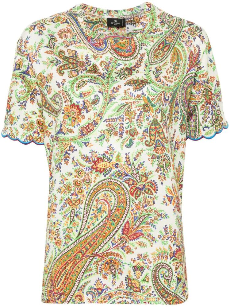 ETRO paisley-print cotton T-shirt - Green Cover