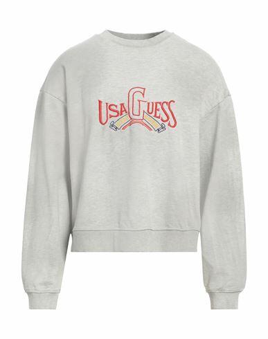 Guess Man Sweatshirt Light grey Cotton, Polyester Cover