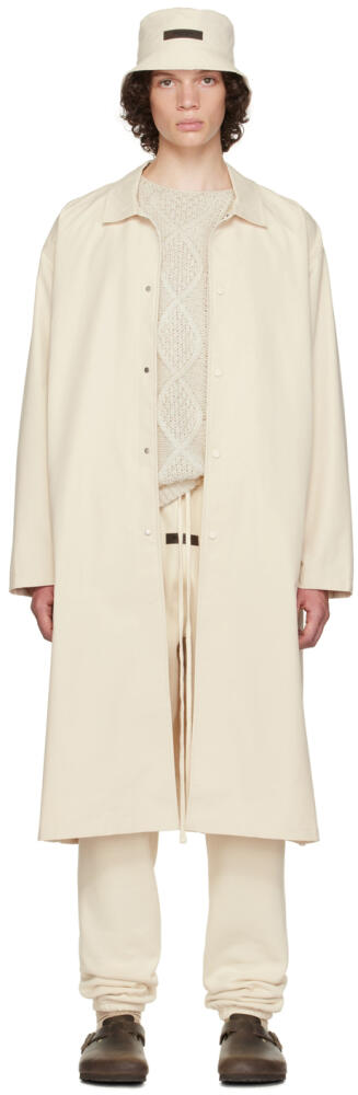 Fear of God ESSENTIALS Off-White Long Coat Cover