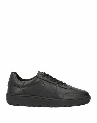 Sandro Man Sneakers Black Soft Leather Cover