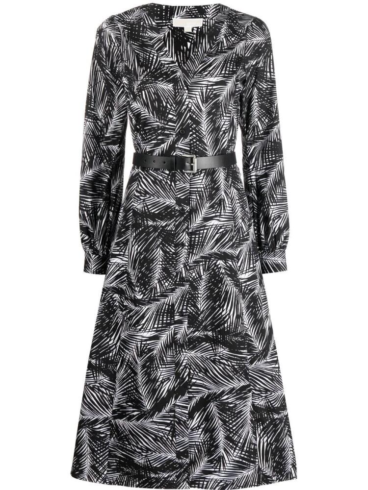 Michael Kors Kate botanical-print dress - Black Cover