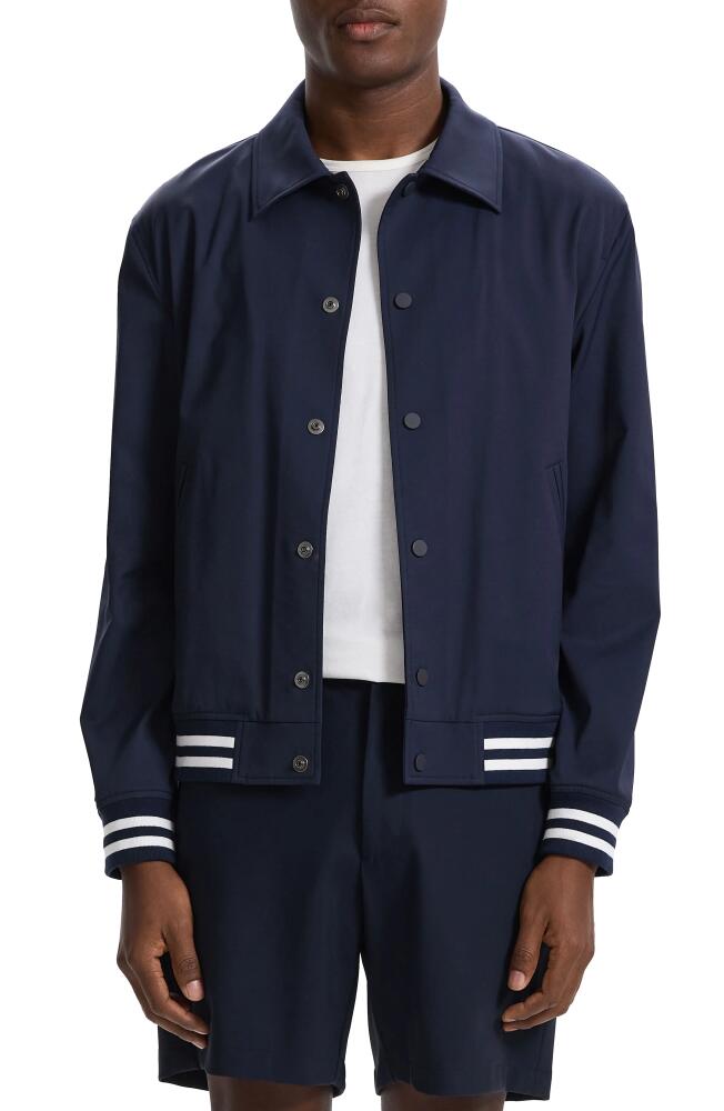 Theory Varsity Bomber Jacket in Navy Cover