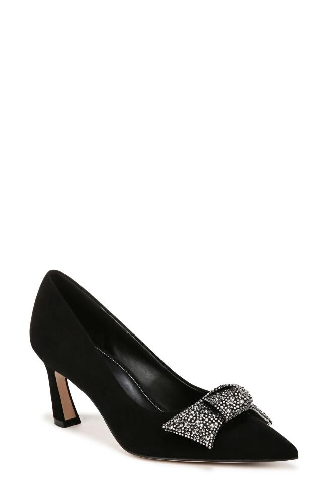 27 EDIT Naturalizer Emery Bow Pointed Toe Pump in Black Suede Cover