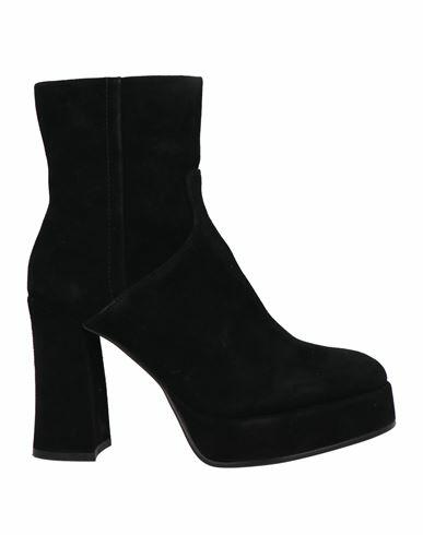 Apepazza Woman Ankle boots Black Leather Cover