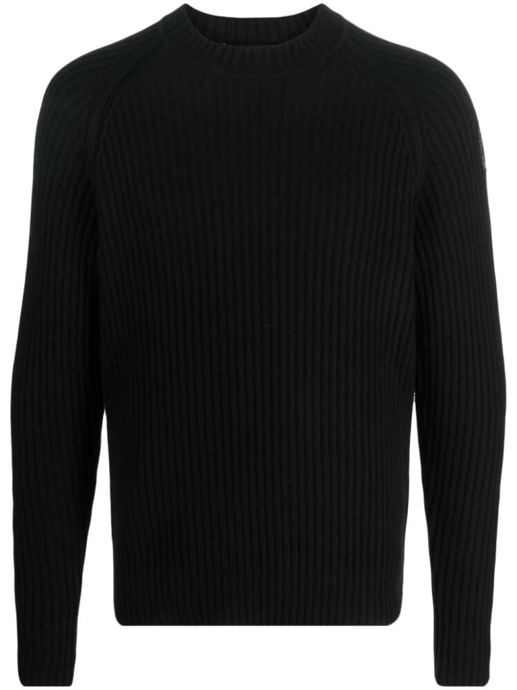 Parajumpers merino-wool ribbed jumper - Black Cover