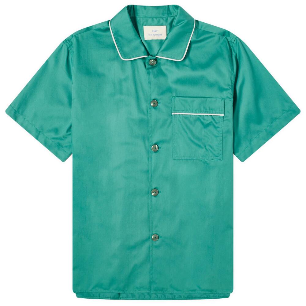 HAY Outline Short Pyjama Shirt in Emerald Green Cover