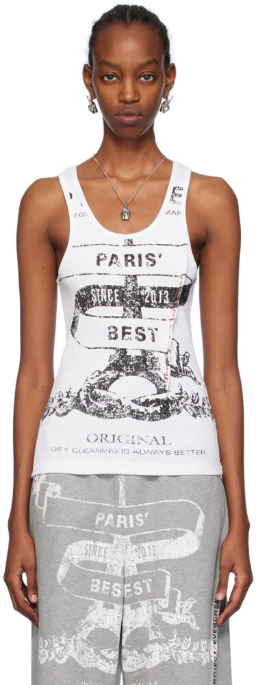 Y/Project White 'Paris' Best' Tank Top Cover