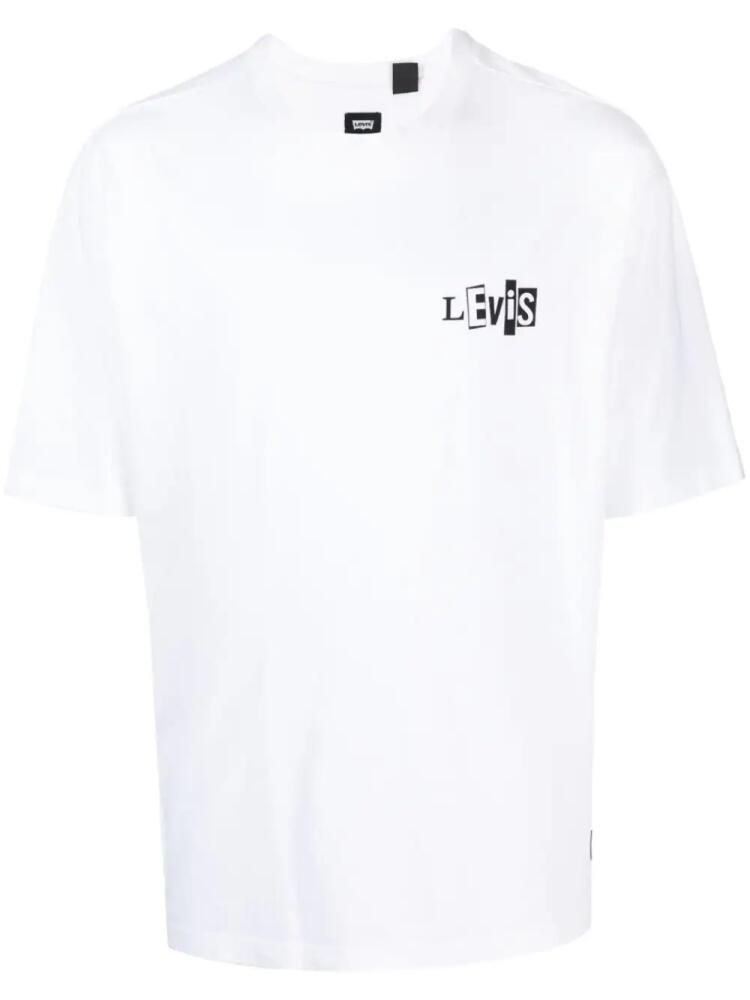 Levi's logo-print crew-neck T-shirt - White Cover