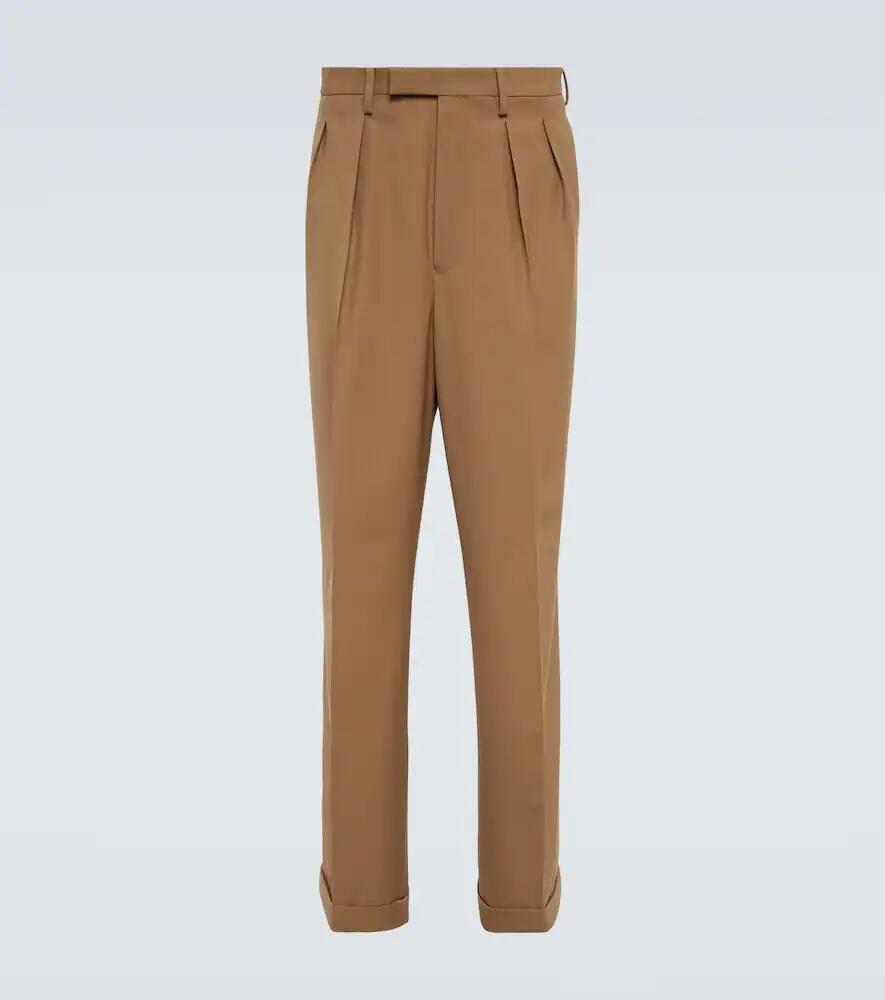 Dries Van Noten Parnes straight wool-blend pants Cover