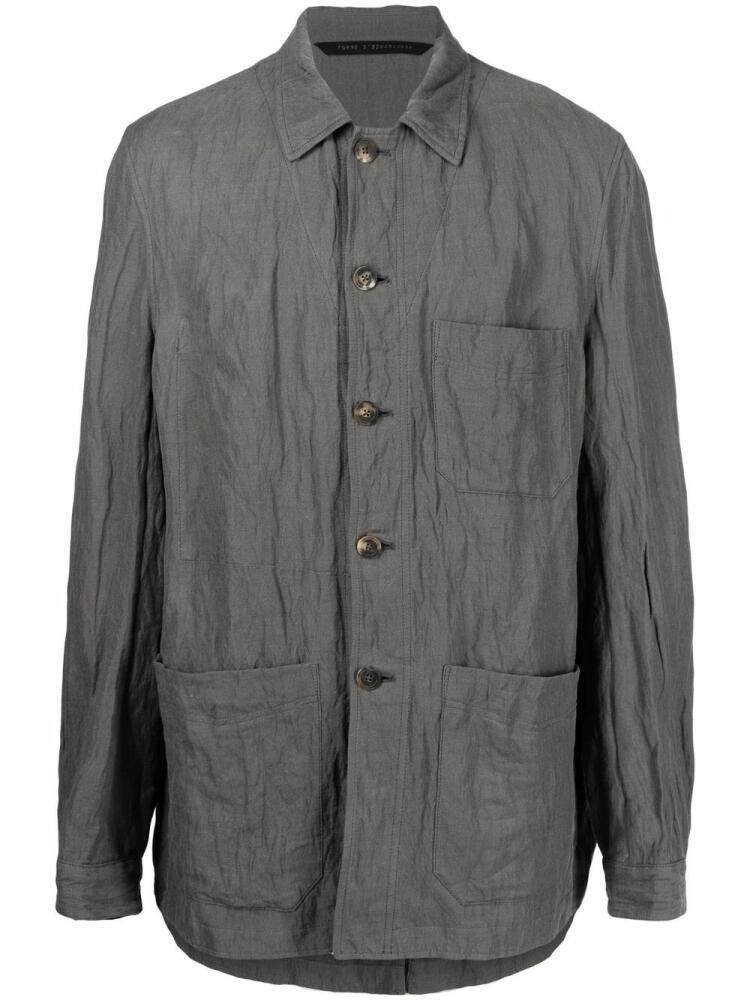 Forme D'expression The Work multi-pocket over shirt - Grey Cover