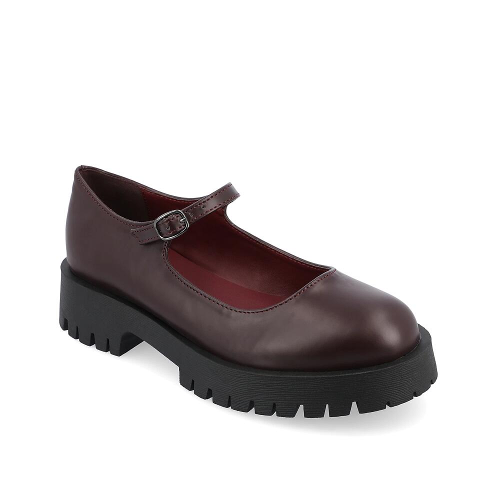 Journee Collection Kamie Mary Jane Loafer | Women's | Maroon Cover