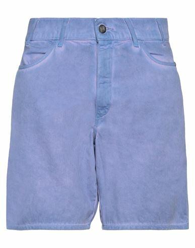 Amish Man Denim shorts Purple Cotton Cover