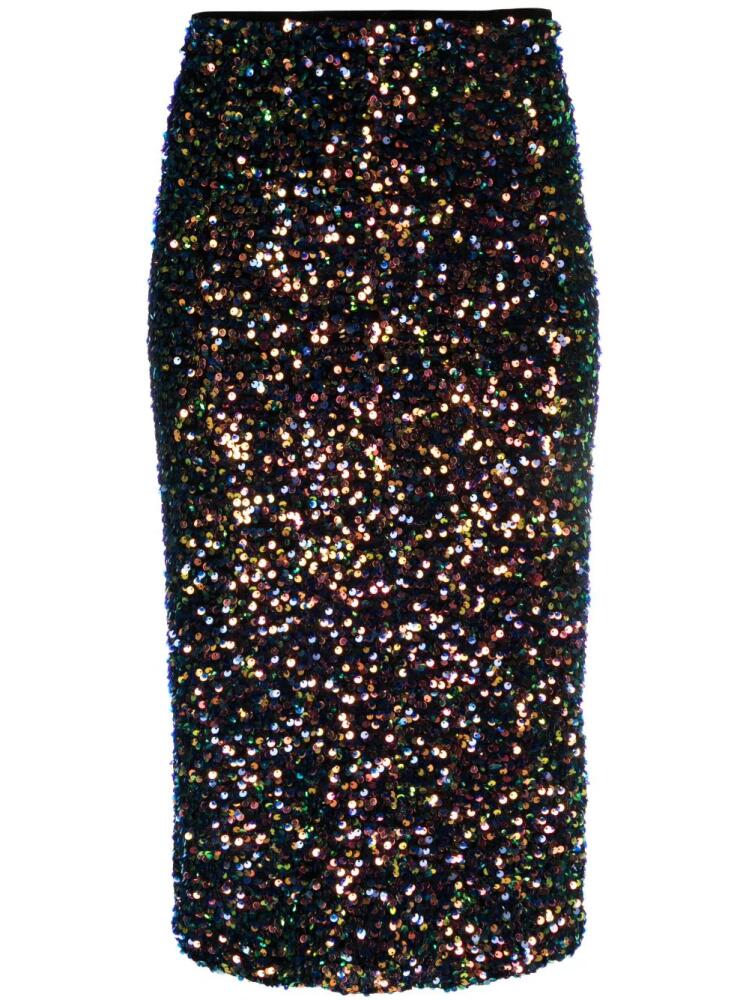 Forte Forte sequin-embellished midi skirt - Blue Cover