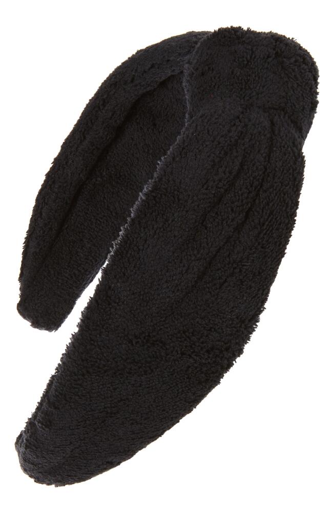 BP. Top Knot Fleece Headband in Black Cover