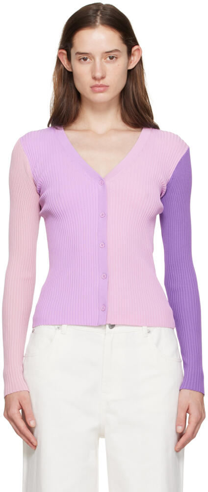 Staud Purple Cargo Cardigan Cover