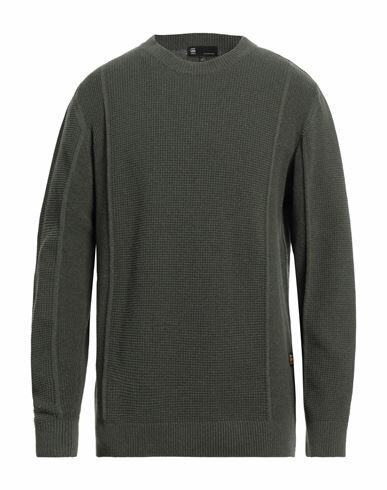 G-star Raw Man Sweater Military green Cotton, Recycled polyester Cover