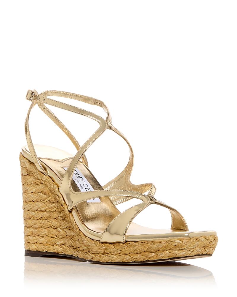 Jimmy Choo Women's Ayla 110 Wedge Espadrille Sandals Cover